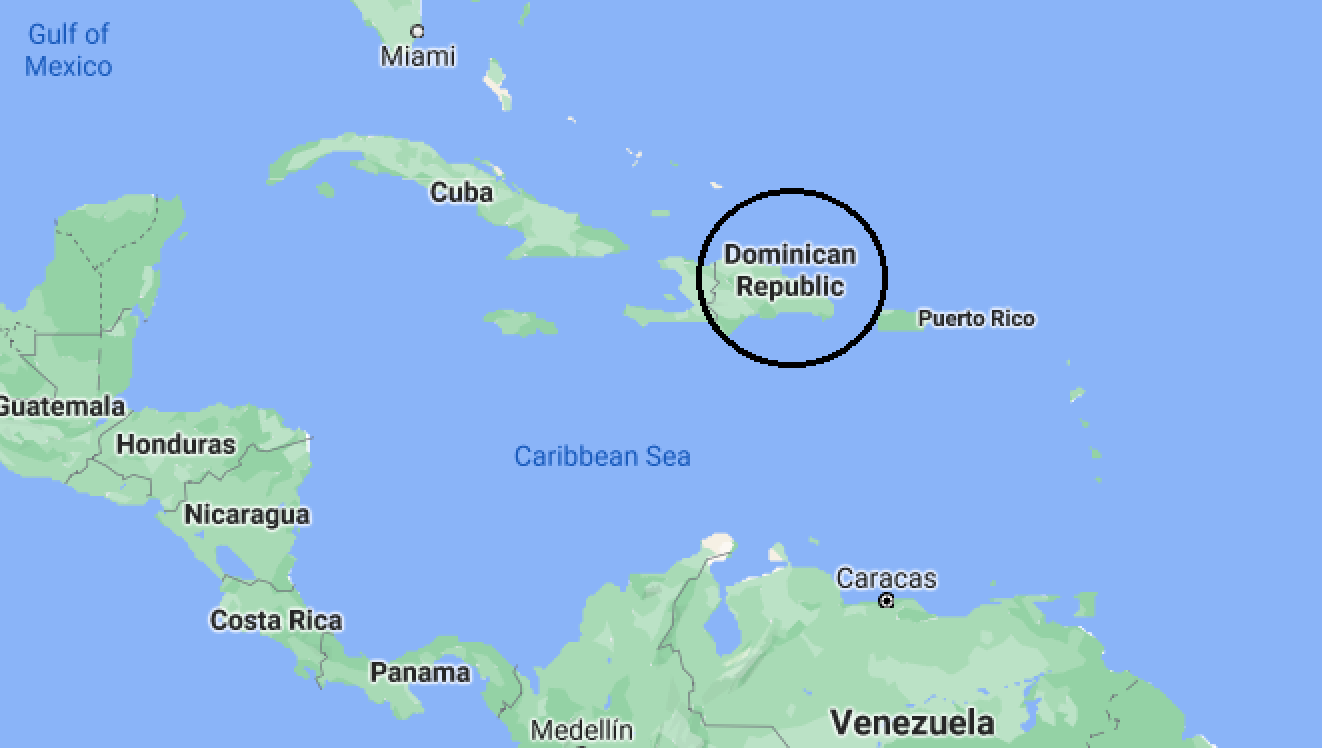 mapa dominikany